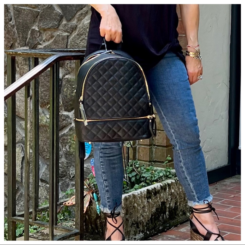 Chic and Stylish Quilted backpack - Picture 6 of 9